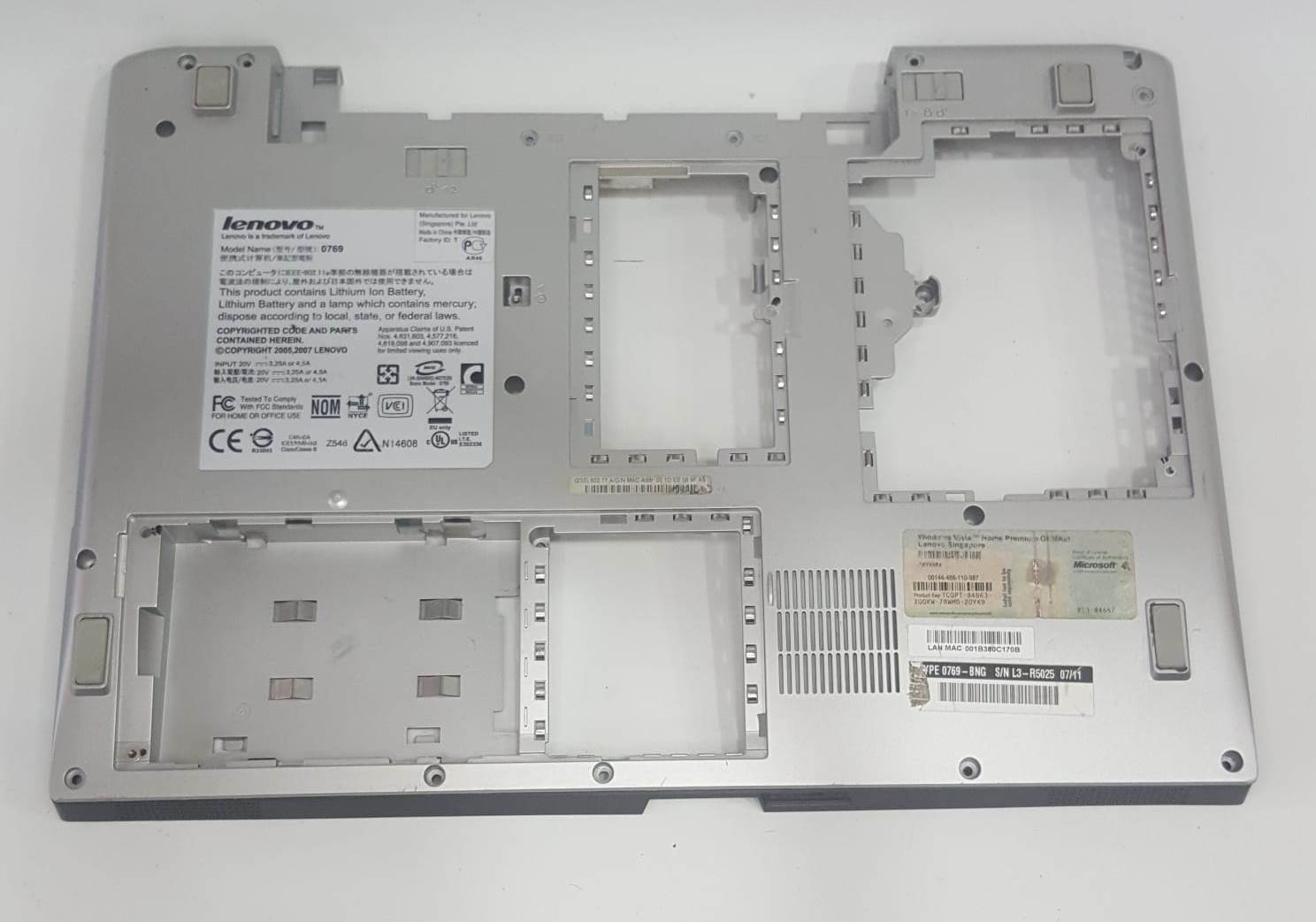Lenovo 3000 N200 N100 Notebook Alt Kasa