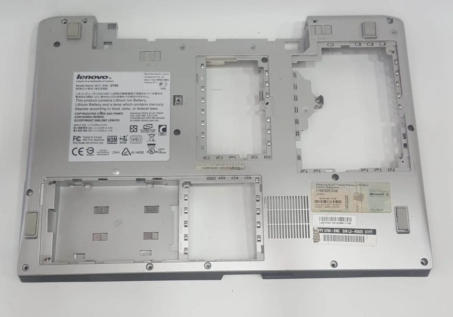 Lenovo 3000 N200 N100 Notebook Alt Kasa
