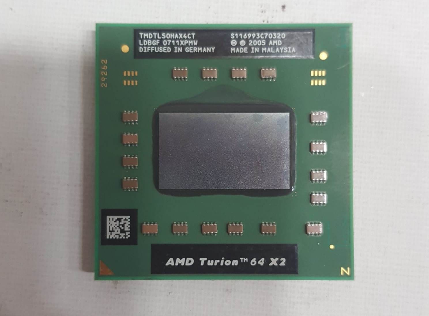 AMD Turion 64 X2 Dual Core Mobil İşlemci TMDTL50HAX4CT TL-50 - İkinci El / Test Edilmiş
