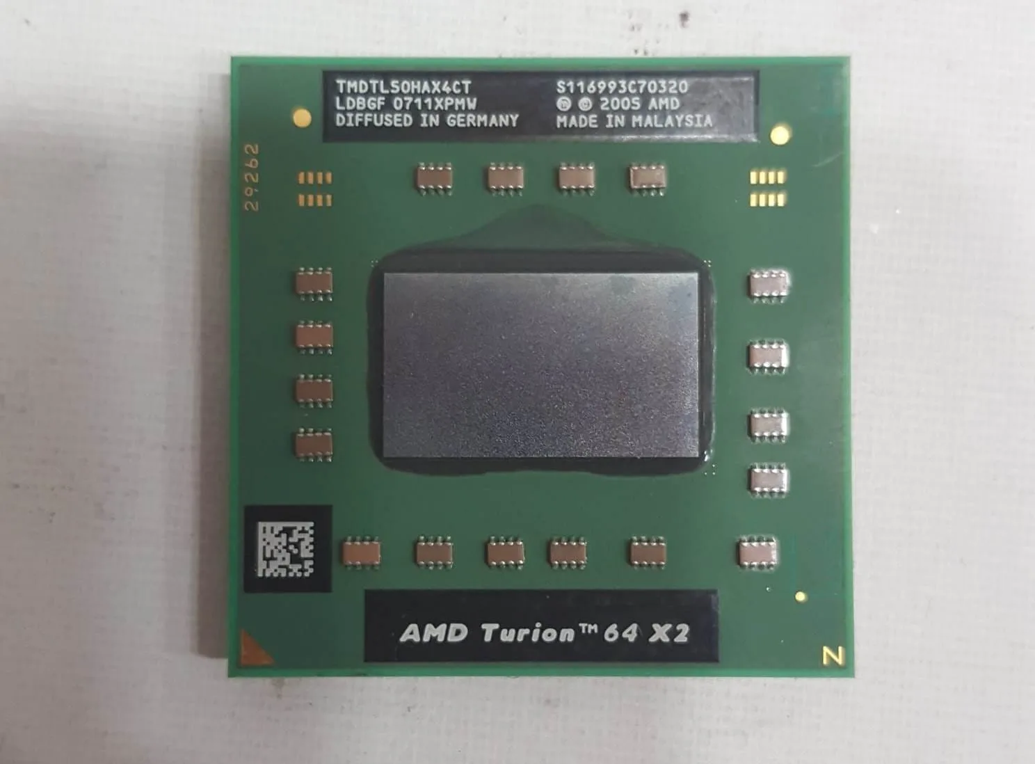 AMD Turion 64 X2 Dual Core Mobil İşlemci TMDTL50HAX4CT TL-50 - İkinci El / Test Edilmiş