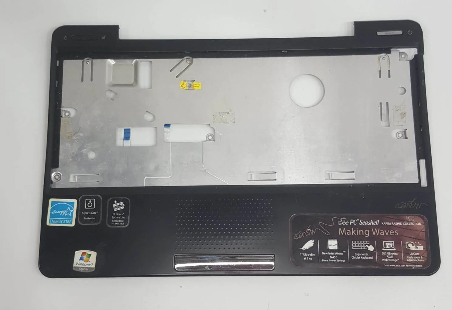 Asus Eee PC 1008HA ve 1008P modelleri için üst kasa (top case)