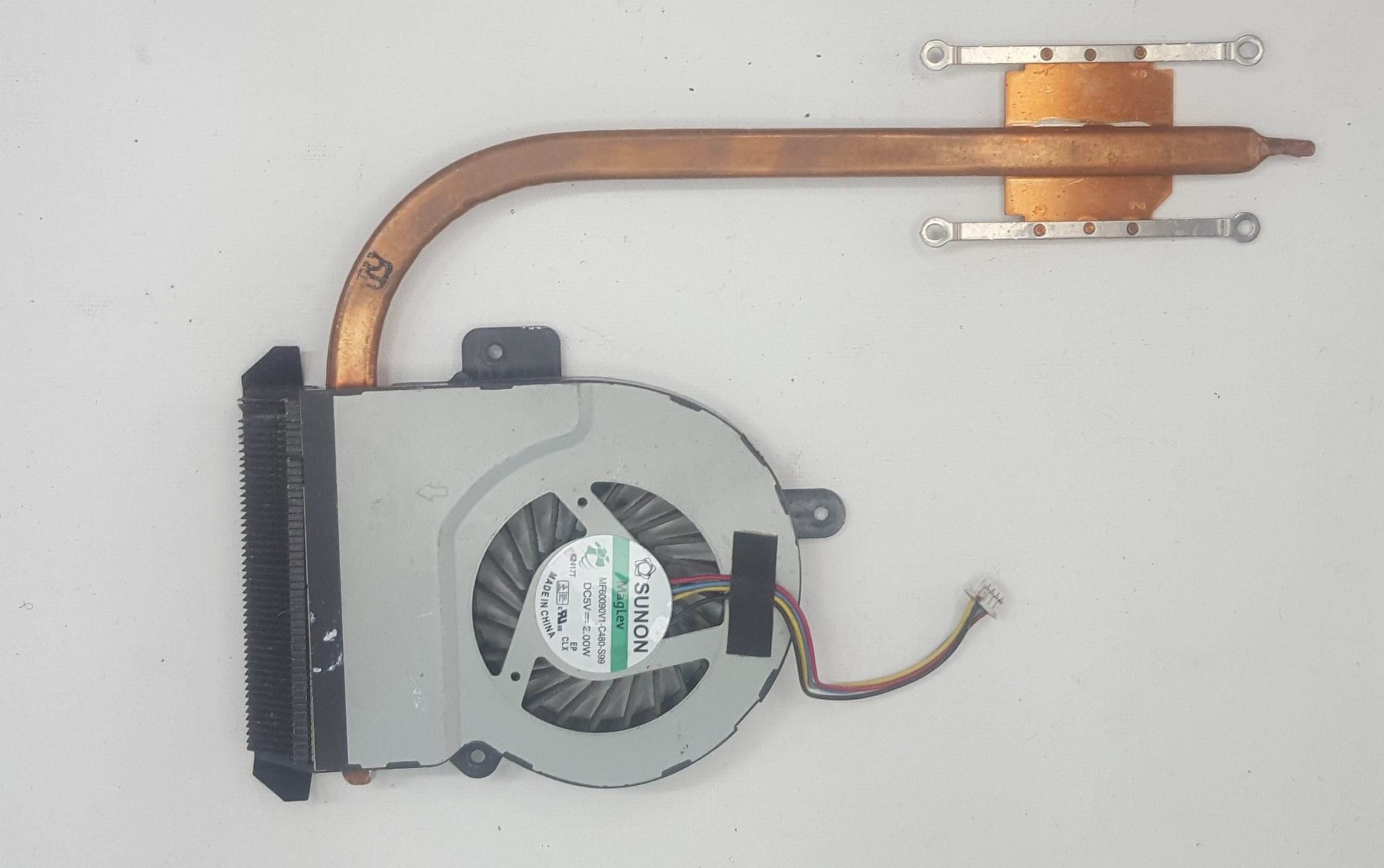 Asus X55A, X55, X55C ve X55U serileri için işlemci fanı ve soğutucu blok (heatsink)