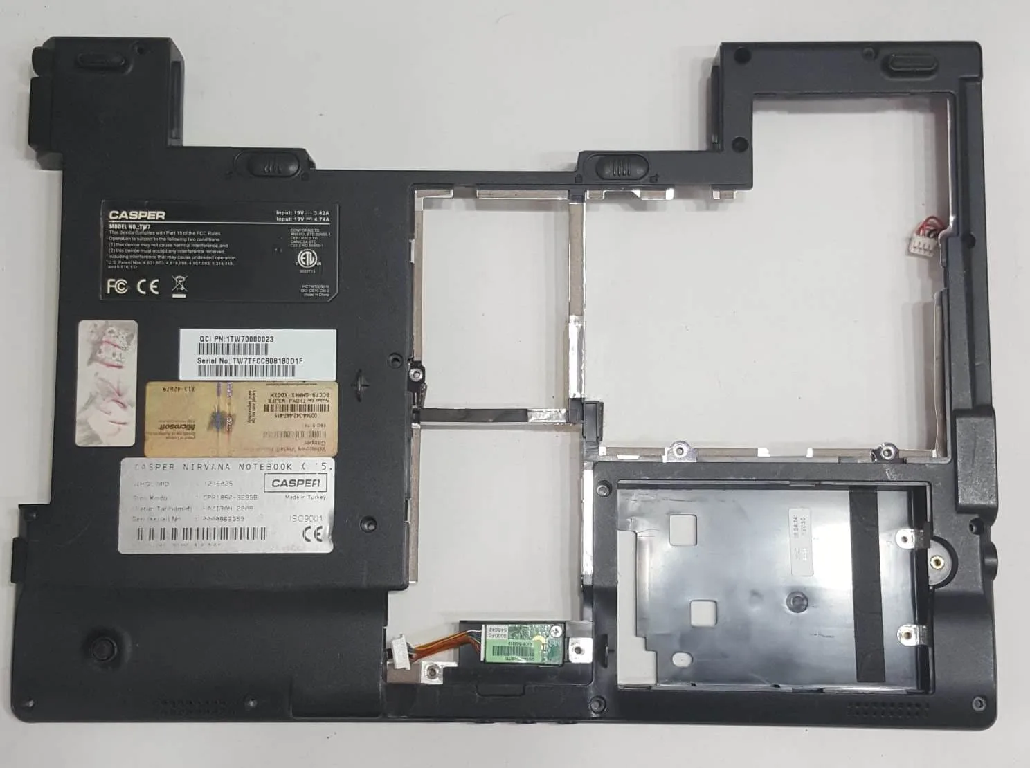 Casper TW7, Datron TW7 ve Aero TW7 Alt Kasa (Bottom Case / D Kasası) - Görsel 2
