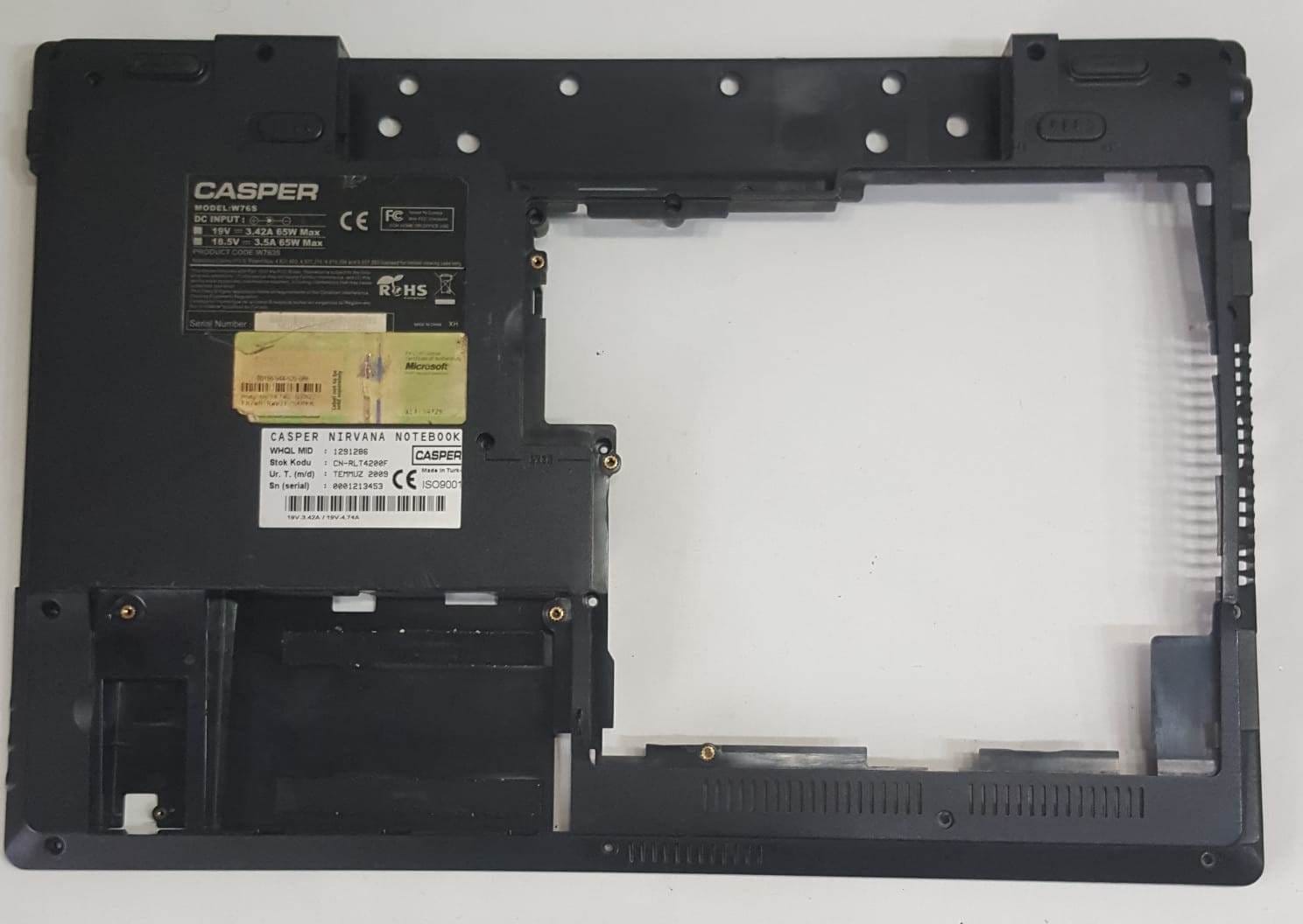 Casper W760S M765T Alt Kasa Casper W760S M765T Alt Kasa