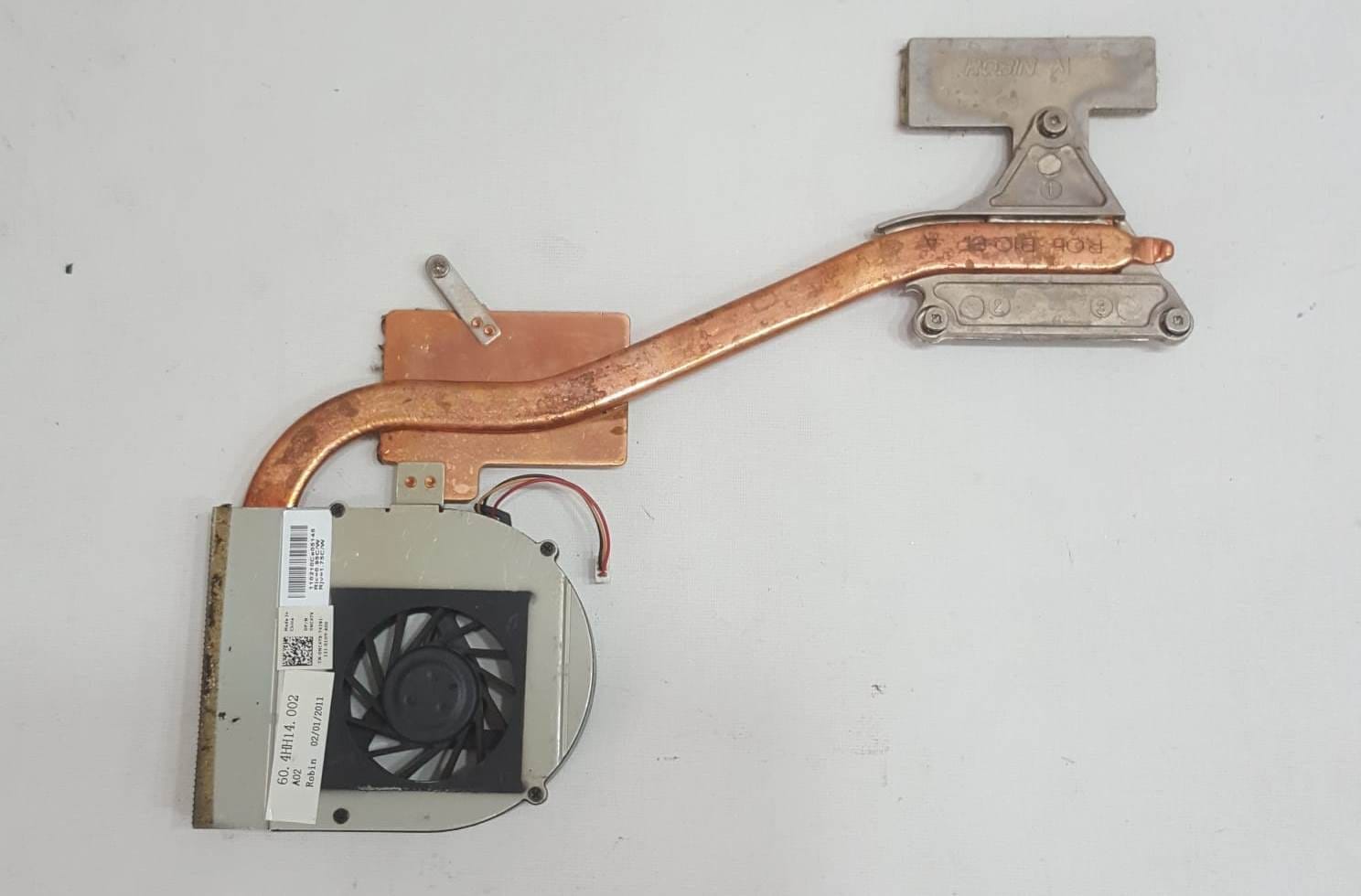 Dell Inspiron N5010 Komple Bakır Borulu İşlemci Fanı Soğutucu Blok Heatsink
