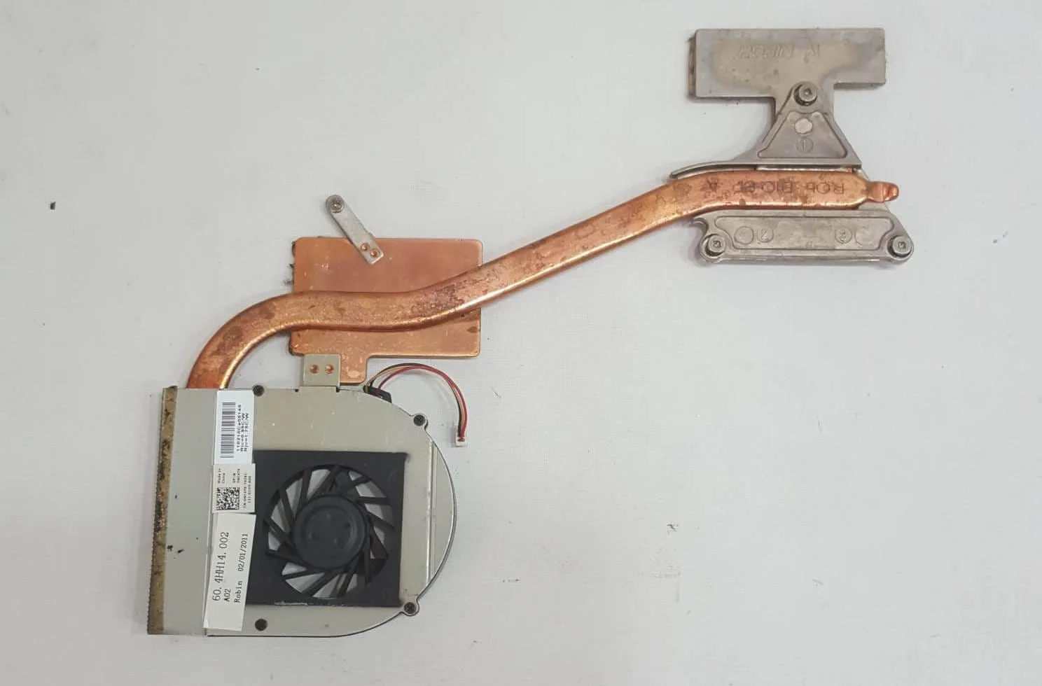 Dell Inspiron N5010 Komple Bakır Borulu İşlemci Fanı Soğutucu Blok Heatsink