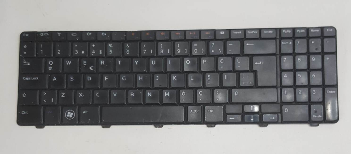 Dell Inspiron N5010 M5010 Siyah Türkçe Q Klavye (İkinci El / Orijinal)
