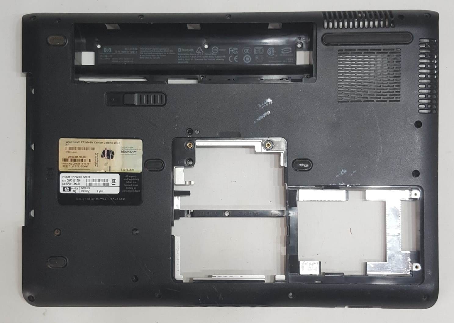HP Pavilion DV6000 alt kasa HP Pavilion DV6000 alt kasa