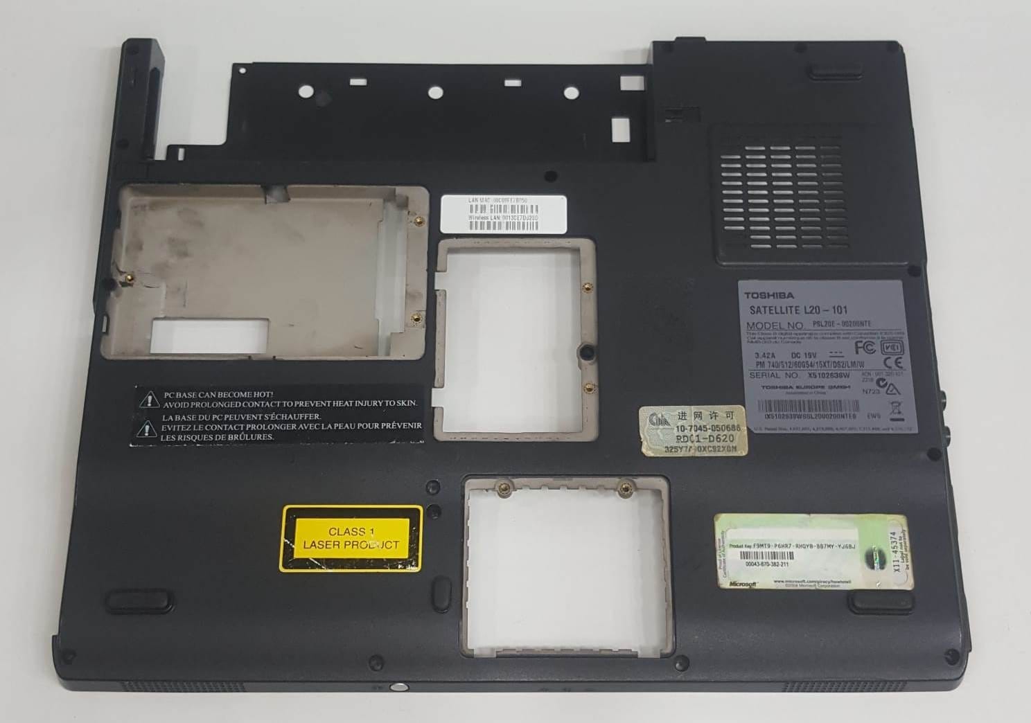 Toshiba Satellite L10 L10-102 L20 L20-101 Alt Kasa1