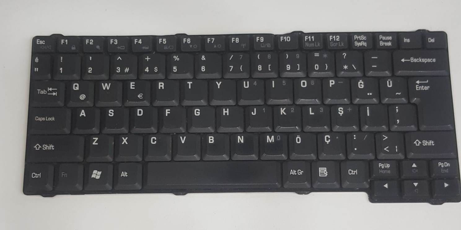 Toshiba Satellite L10 L10-102 L20 L20-101 Klavye (2. El Orijinal Türkçe TR)