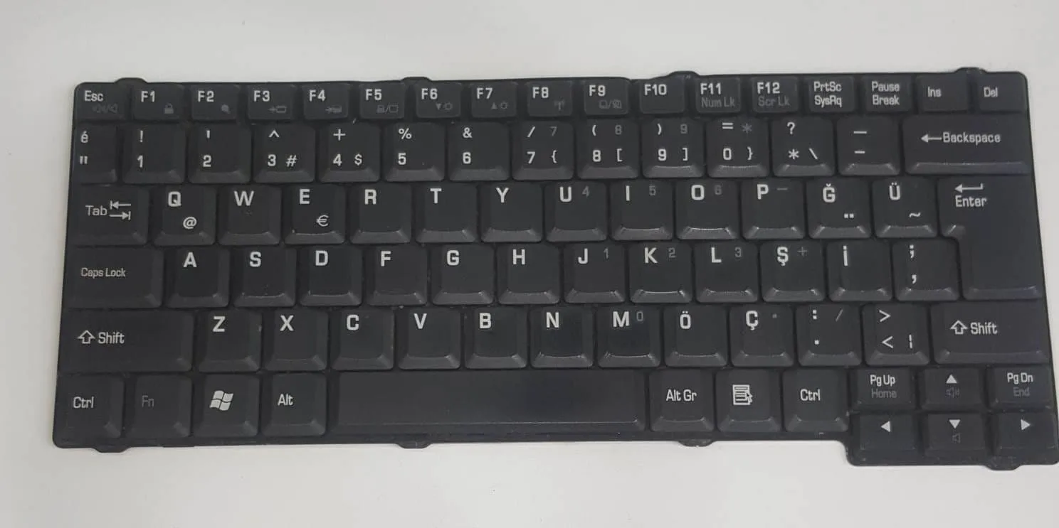 Toshiba Satellite L10 L10-102 L20 L20-101 Klavye (2. El Orijinal Türkçe TR)