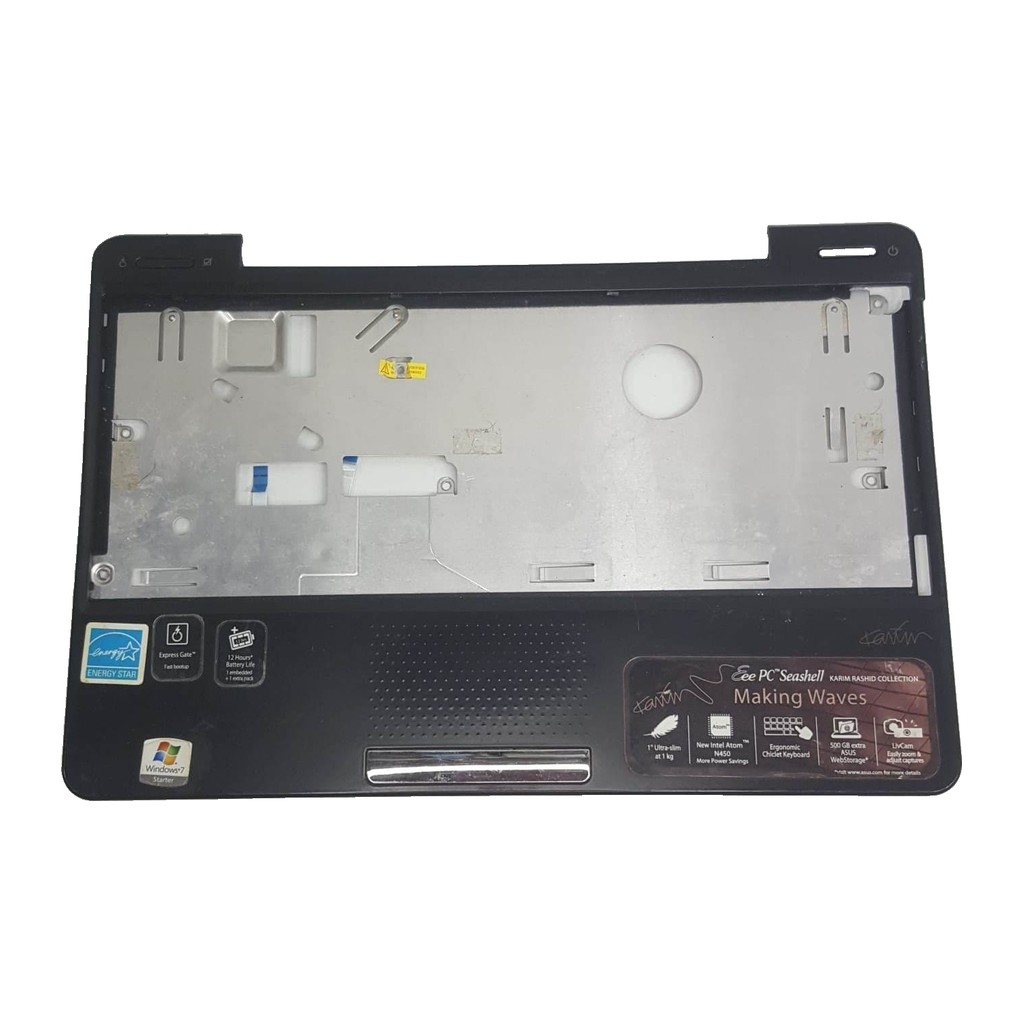 Asus Eee PC 1008HA ve 1008P modelleri için üst kasa (top case) - beyaz fon Asus Eee PC 1008HA ve 1008P modelleri için üst kasa (top case)