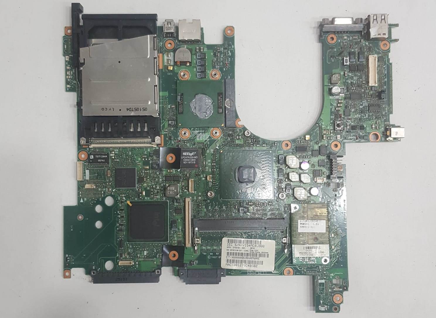 HP Compaq nc6110 nx6110 Arızalı Anakart (Yedek Parçalık / Donör Kart)