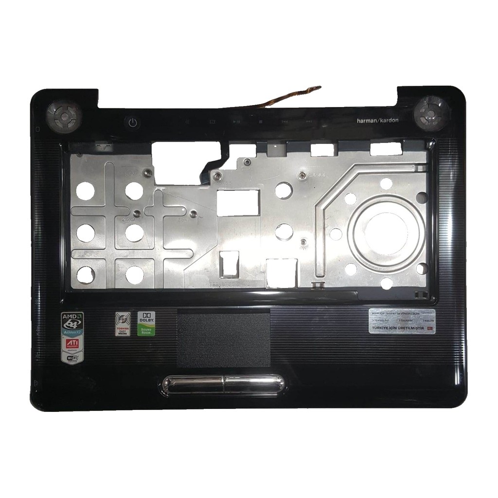 Toshiba Satellite A300 A300D A305 A305D Orijinal Çıkma Üst Kasa - beyaz fon Toshiba Satellite A300 A300D A305 A305D Orijinal Çıkma Üst Kasa