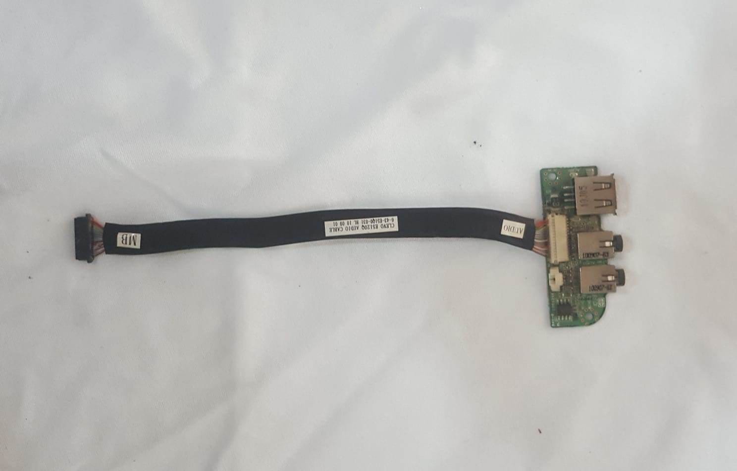 Exper E5128 USB Port Board Flex Kablo ve Ses Kartı