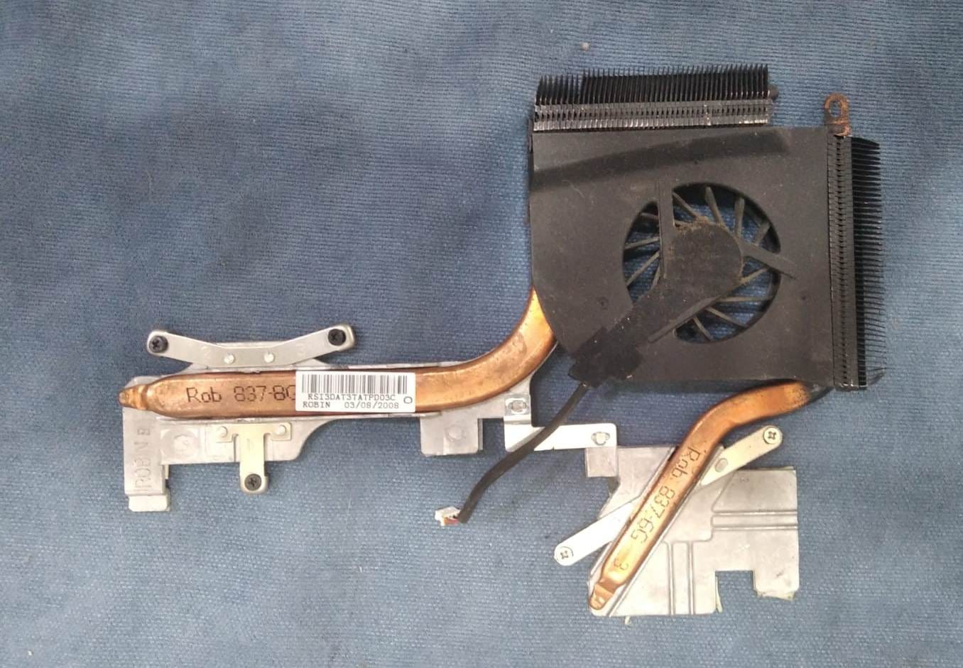 Orijinal HP Pavilion DV6700 DV6755et İşlemci Fanı ve Soğutucu Blok (Cooling Fan + Heatsink)