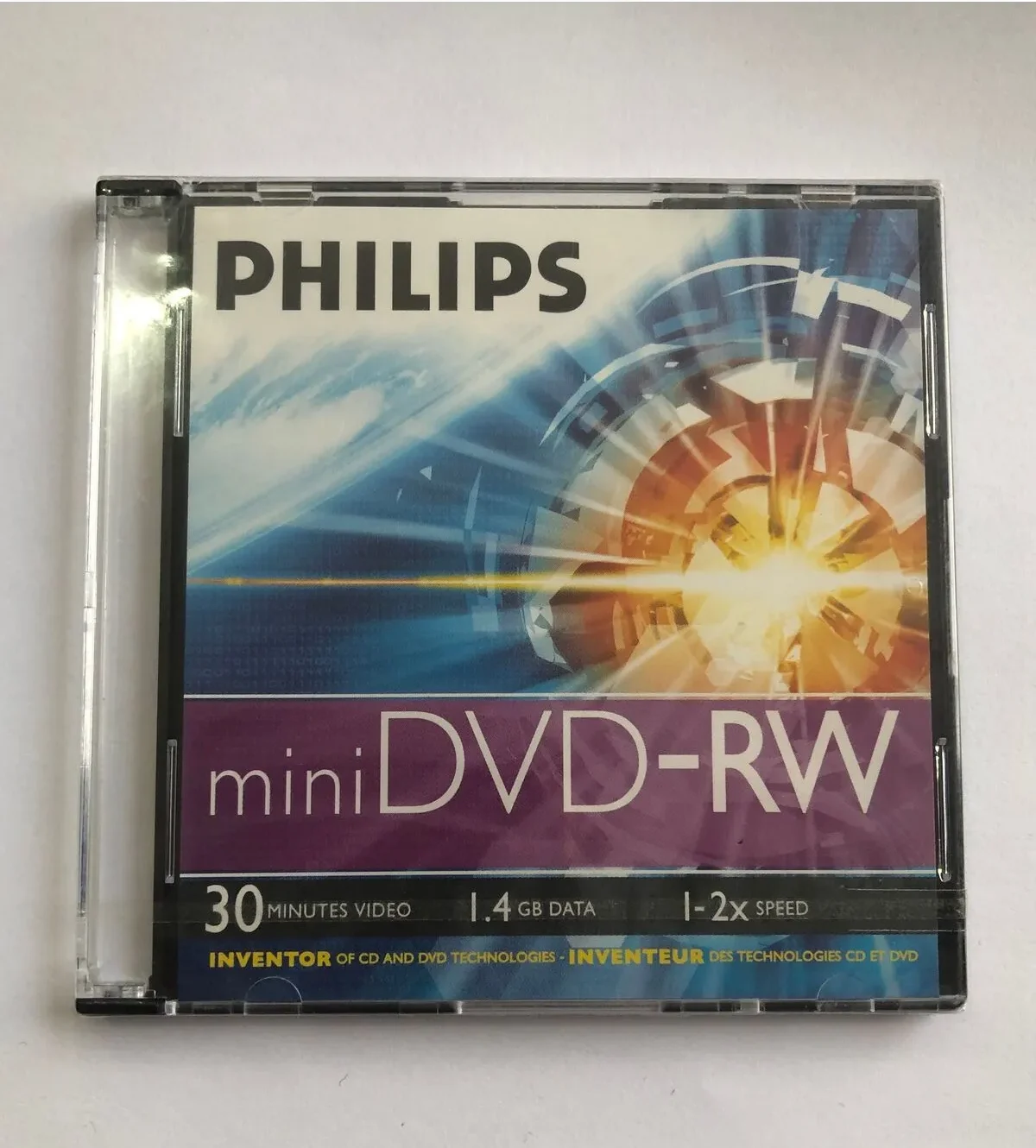 Philips 1.4 GB 2x Mini DVD (8 cm) Tekli Kutulu – 30 Dakika Video Kayıt Diski