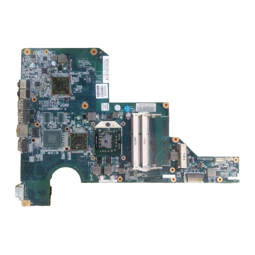 HP Pavilion G62 G72 HM55 DDR3 Arızalı Anakart - beyaz fon HP Pavilion G62 G72 HM55 DDR3 Arızalı Anakart