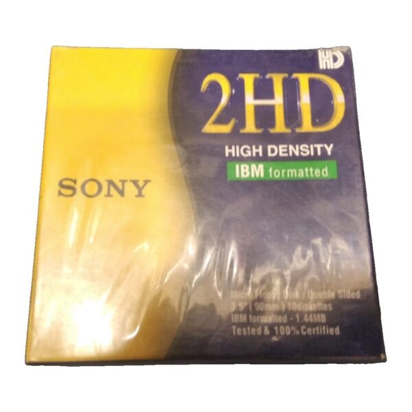 Sony 3.5 Inç 2HD Floppy Disk 1.44 MB – 10’lu Paket Kutulu Disket Seti