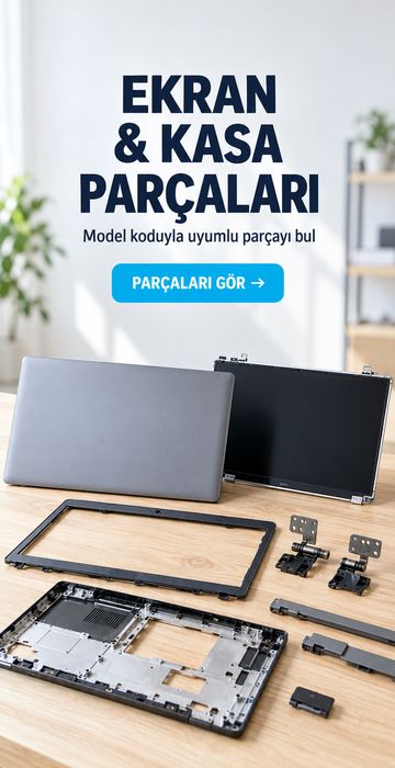 Ekran ve kasa parçaları